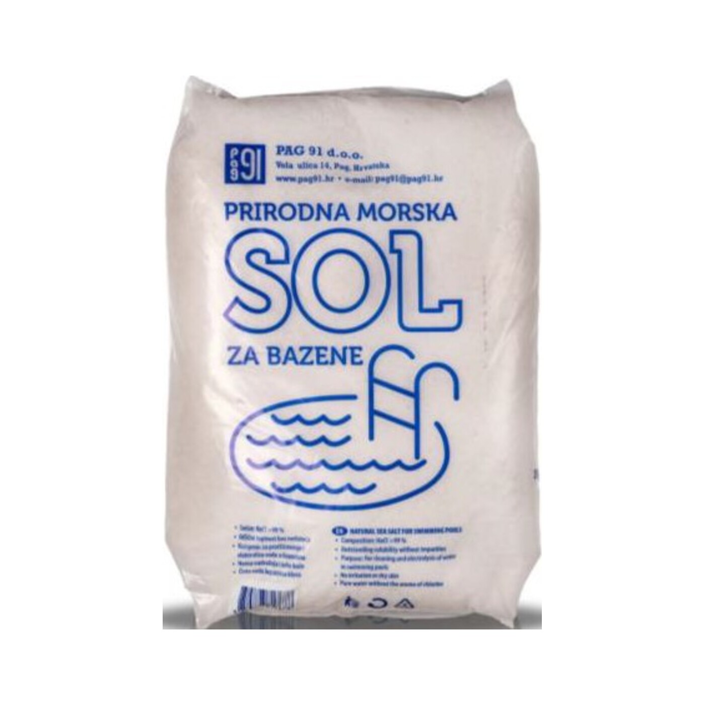 Mořská bazénová sůl Chorvatská 25kg